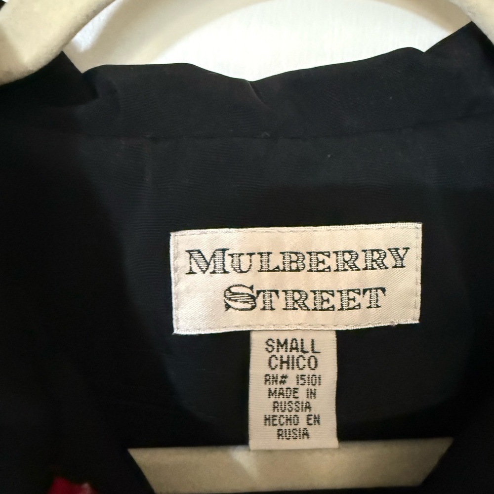Mulberry Street Red Zip-Front Jacket,Size Small - Picture 2 of 12